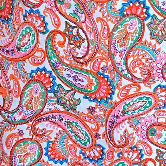 NWT Talbots Scalloped Hem Paisley Skirt - Picture 8 of 11